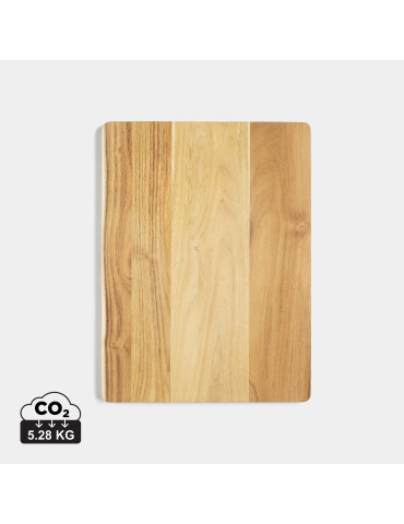 Planche Vinga Buscot en teck FSC avec support tablette personnalisable