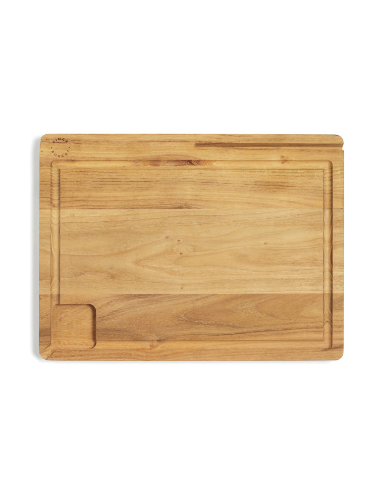 Planche Vinga Buscot en teck FSC avec support tablette personnalisable