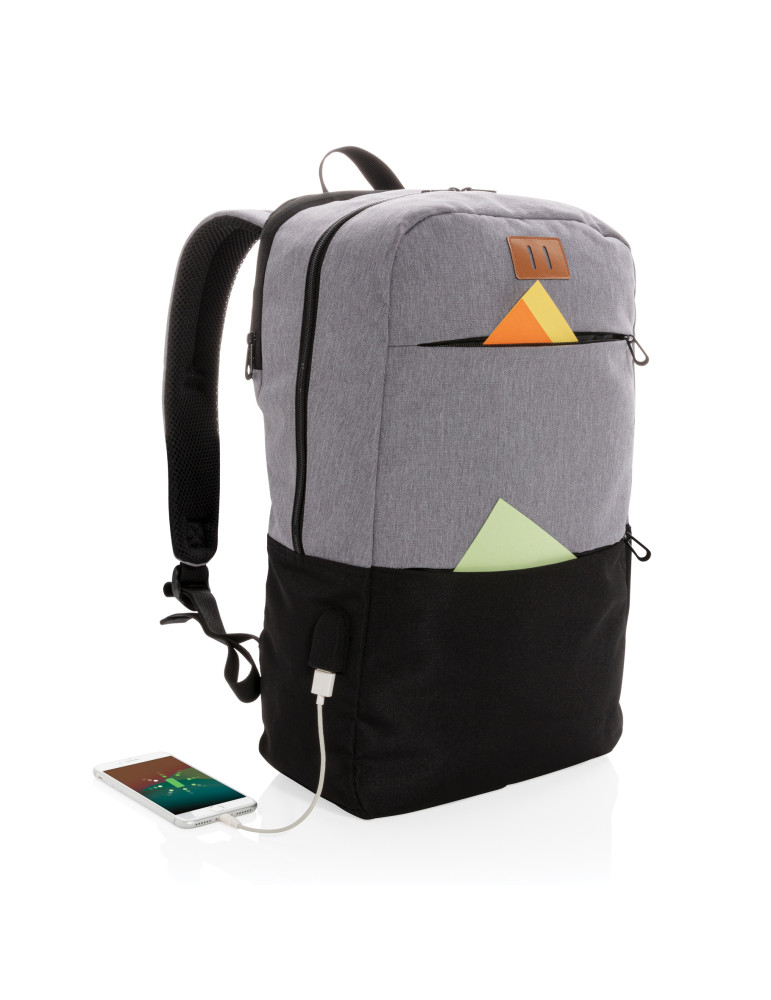 Sac à dos ordinateur 15,6 pouces USB et RFID personnalisable