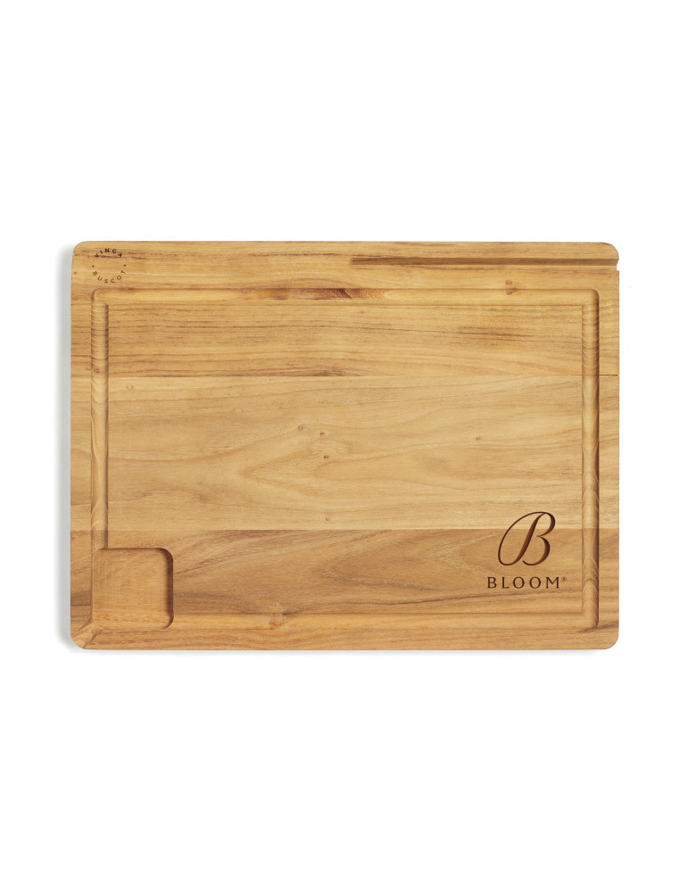 Planche Vinga Buscot en teck FSC avec support tablette personnalisable