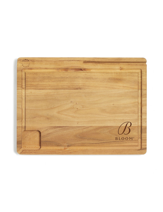 Planche Vinga Buscot en teck FSC avec support tablette personnalisable