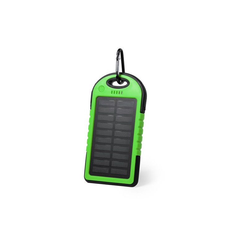 Batterie Solaire Économique 4000mAh - Power Bank Personnalisé Lenard Couleurs : blanc personnalisation sur mesure