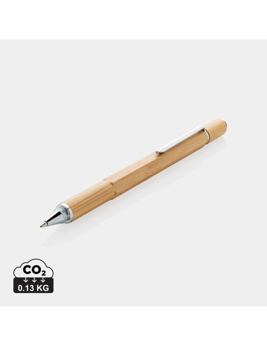 Stylo outil bambou 5 en 1 personnalisable