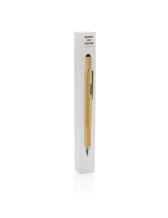 Stylo outil bambou 5 en 1 personnalisable