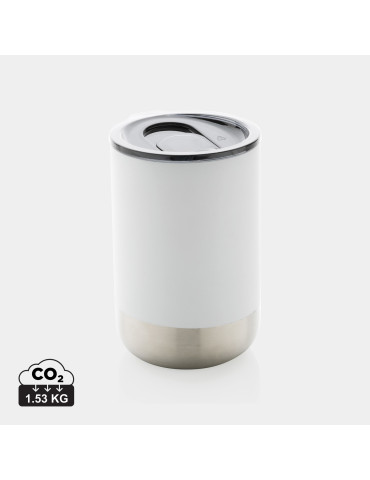 Mug inox recyclé RCS 360 ml à couvercle coulissant personnalisable