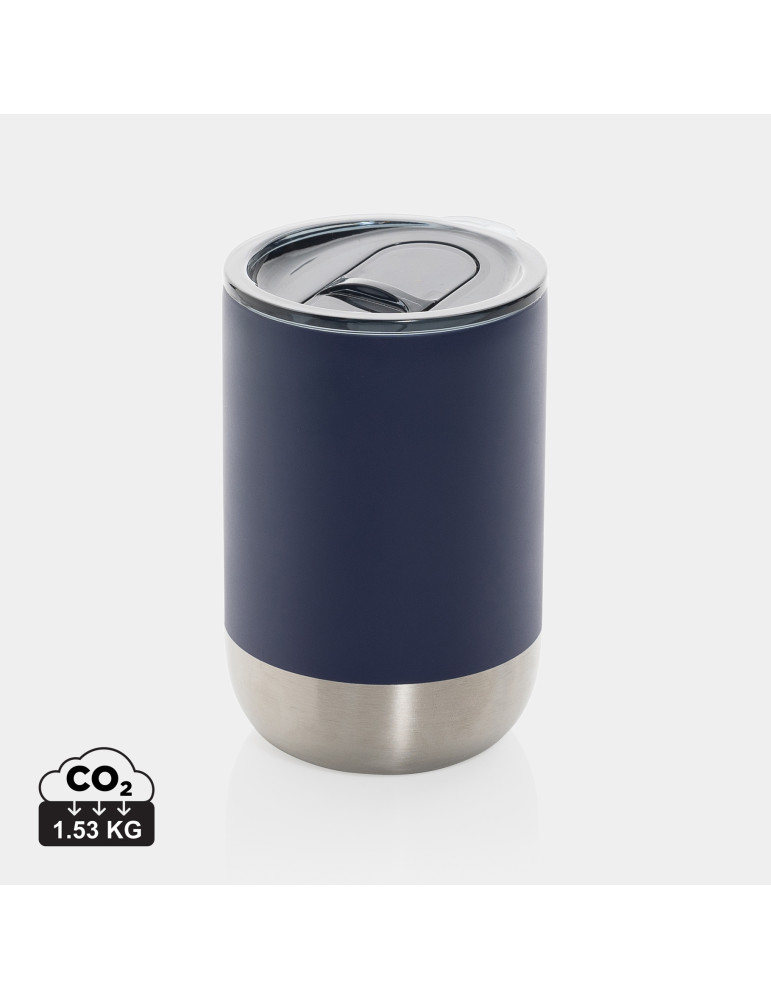 Mug inox recyclé RCS 360 ml à couvercle coulissant personnalisable