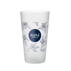 Gobelet réutilisable  500ml - FESTA LARGE Matières : polypropylène (PP) Couleurs : blanc transparent livraison express 24h 48h