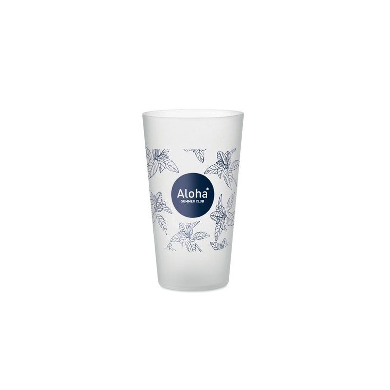 Gobelet réutilisable  500ml - FESTA LARGE Matières : polypropylène (PP) Couleurs : blanc transparent livraison express 24h 48h