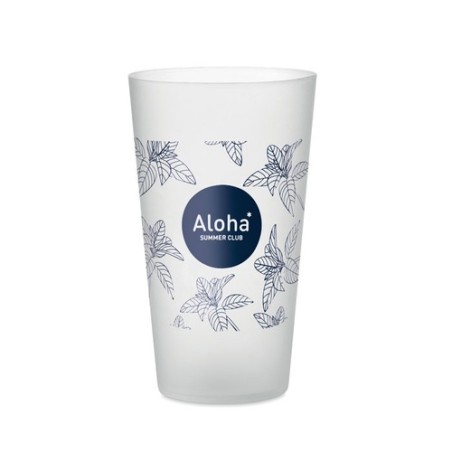 Gobelet réutilisable  500ml - FESTA LARGE Matières : polypropylène (PP) Couleurs : blanc transparent livraison express 24h 48h