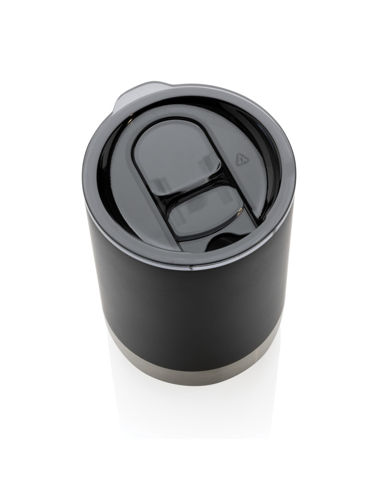 Mug inox recyclé RCS 360 ml à couvercle coulissant personnalisable