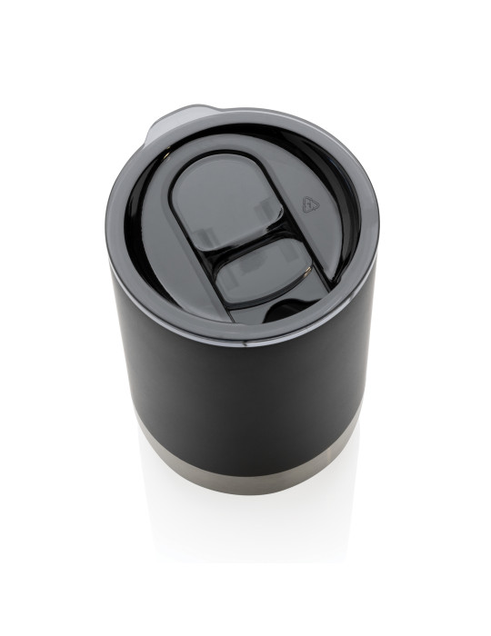 Mug inox recyclé RCS 360 ml à couvercle coulissant personnalisable