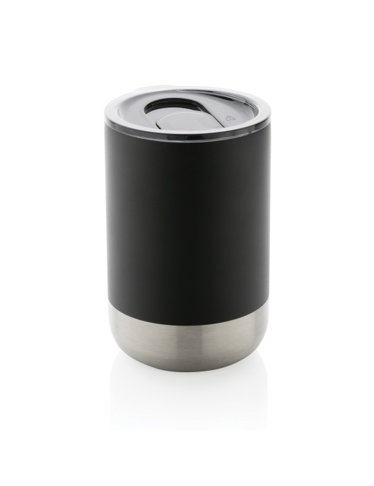 Mug inox recyclé RCS 360 ml à couvercle coulissant personnalisable