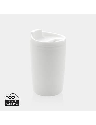 Mug PP recyclé GRS 300 ml à couvercle basculant personnalisable