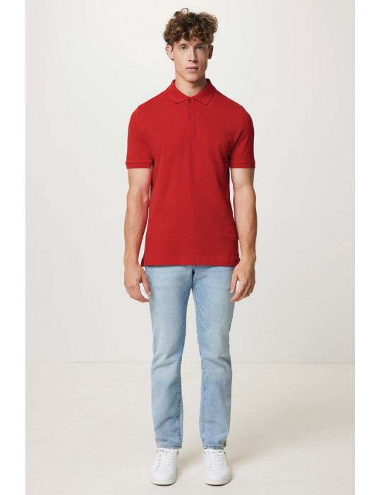 Polo unisexe IQONIQ Yosemite piqué coton 220 g/m² personnalisable