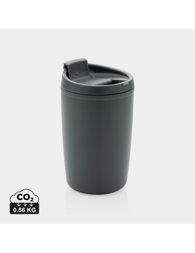 Mug PP recyclé GRS 300 ml à couvercle basculant personnalisable