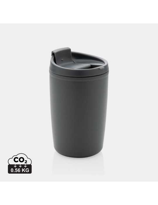 Mug PP recyclé GRS 300 ml à couvercle basculant personnalisable