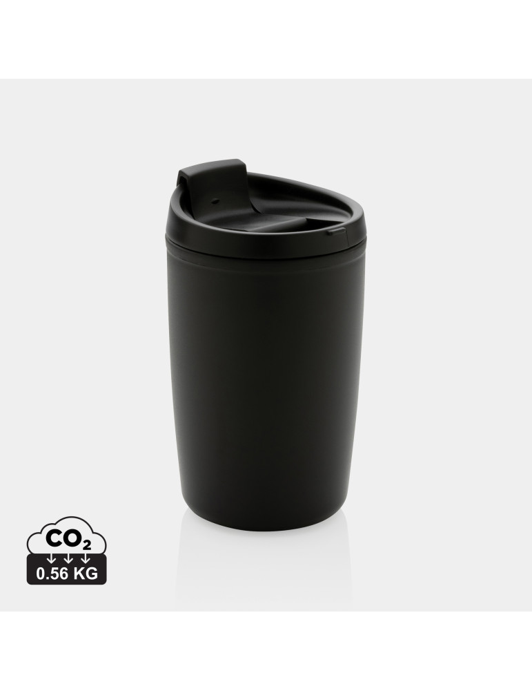 Mug PP recyclé GRS 300 ml à couvercle basculant personnalisable