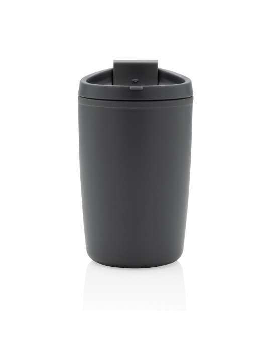 Mug PP recyclé GRS 300 ml à couvercle basculant personnalisable