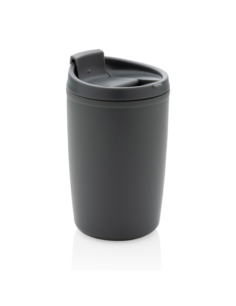 Mug PP recyclé GRS 300 ml à couvercle basculant personnalisable