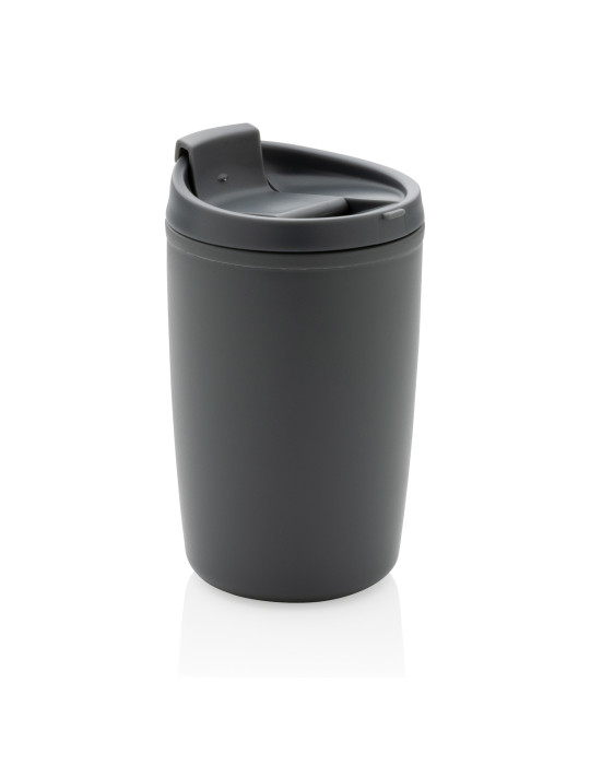 Mug PP recyclé GRS 300 ml à couvercle basculant personnalisable