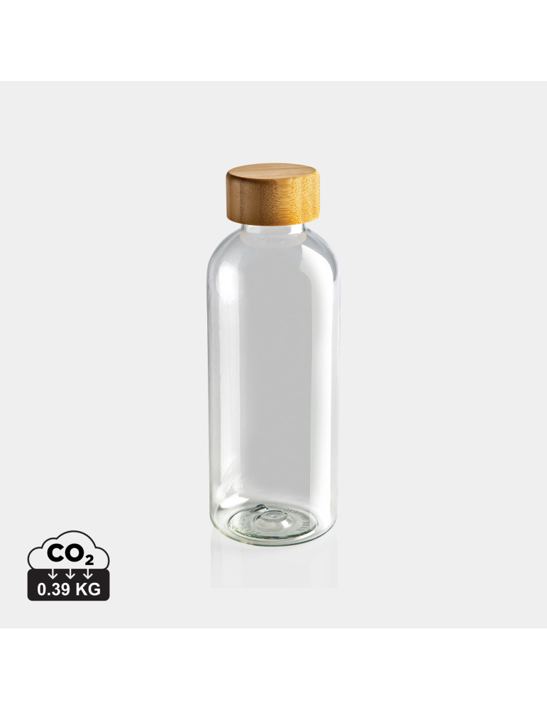 Gourde rPET RCS à couvercle bambou personnalisable