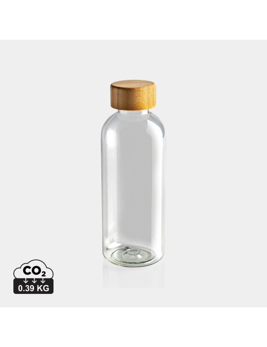 Gourde rPET RCS à couvercle bambou personnalisable