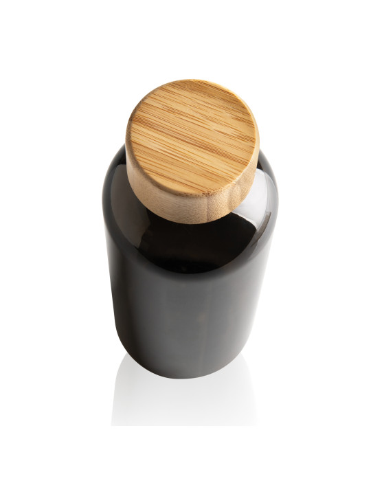 Gourde rPET RCS à couvercle bambou personnalisable