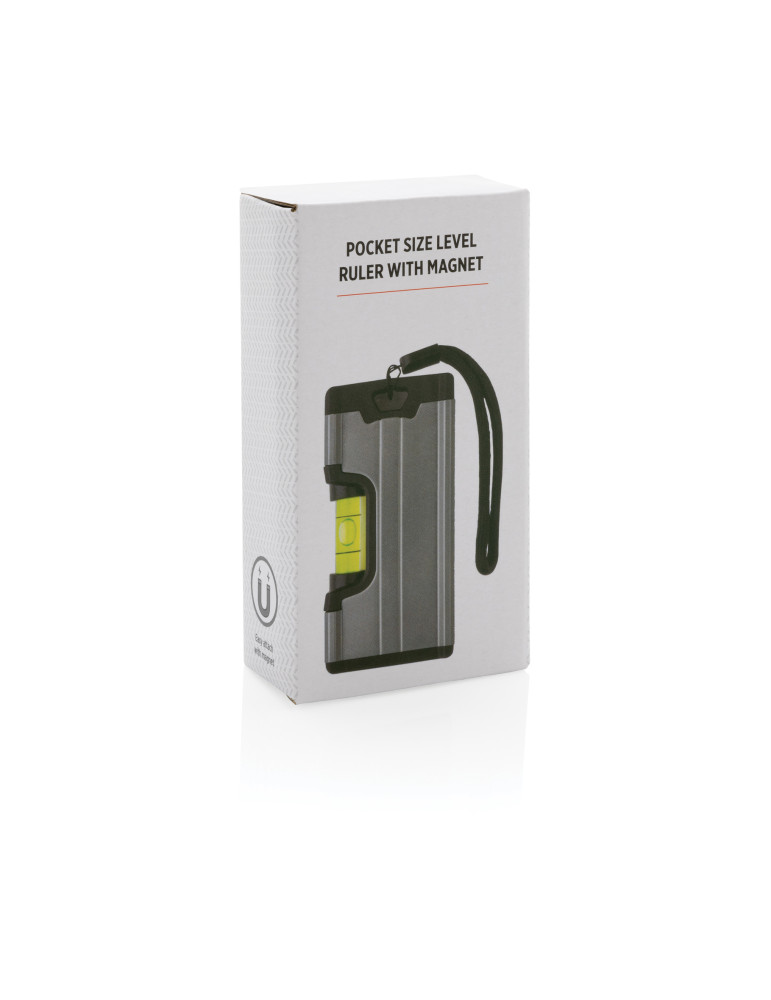 Règle de poche avec niveau et aimant personnalisable