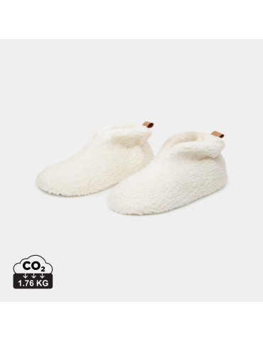 Chaussons Vinga Santos fausse fourrure recyclée RCS publicitaire