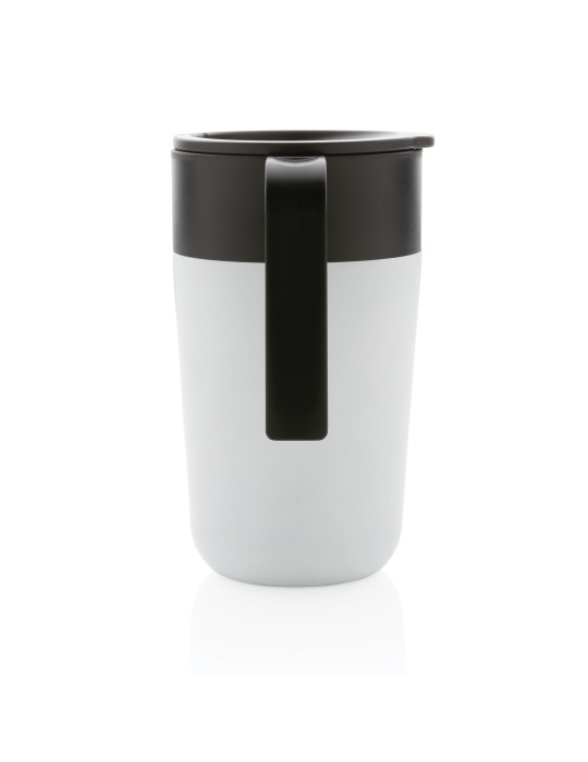 Mug inox et PP recyclé GRS 480 ml avec poignée personnalisable
