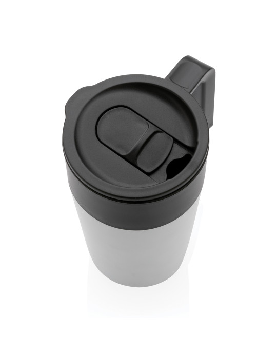 Mug inox et PP recyclé GRS 480 ml avec poignée personnalisable