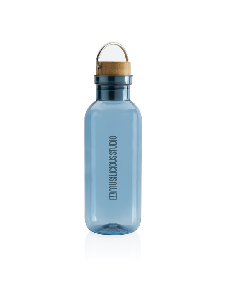 Gourde rPET RCS 680 ml à couvercle bambou personnalisable
