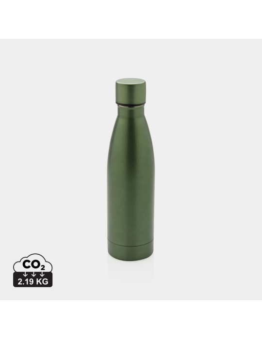 Gourde isotherme colorée inox recyclé RCS 500 ml personnalisable