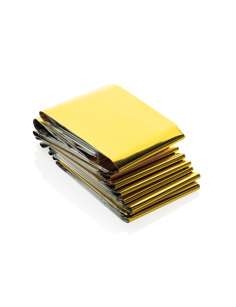 Couverture de secours dans une pochette en rPET RCS Solra personnalisable