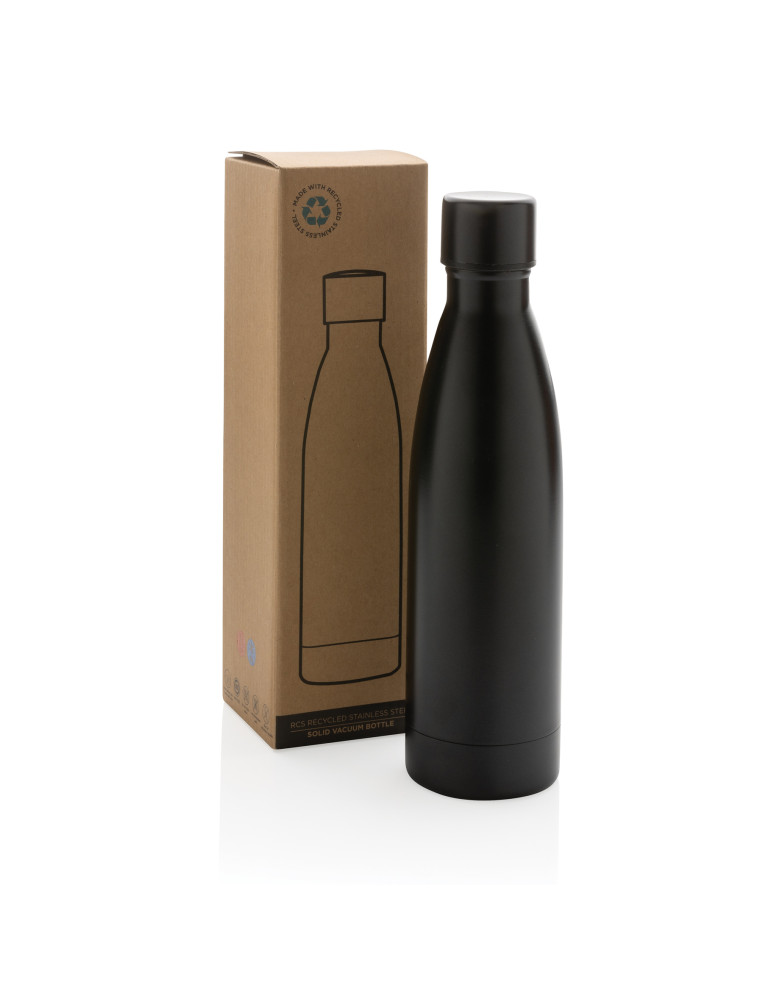 Gourde isotherme colorée inox recyclé RCS 500 ml personnalisable