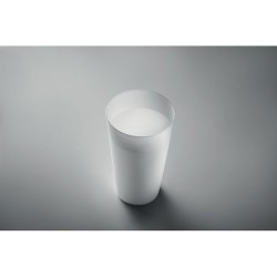 Gobelet réutilisable  500ml - FESTA LARGE Matières : polypropylène (PP) Couleurs : blanc impression haute définition