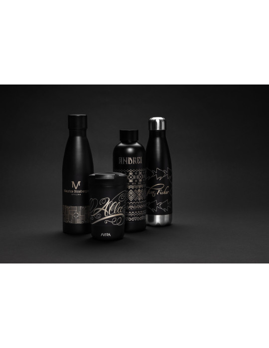 Gourde isotherme colorée inox recyclé RCS 500 ml personnalisable
