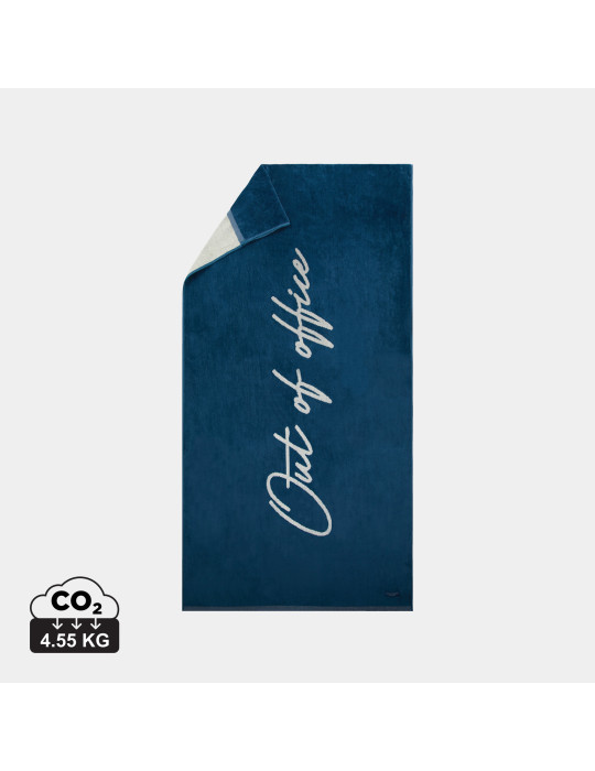 Drap de plage Vinga pour transat en coton biologique personnalisable