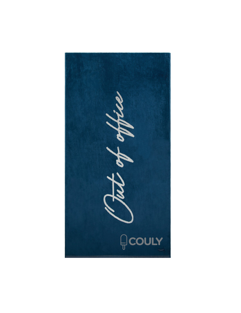 Drap de plage Vinga pour transat en coton biologique personnalisable
