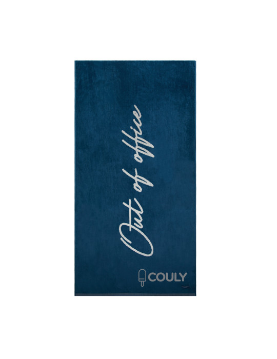 Drap de plage Vinga pour transat en coton biologique personnalisable