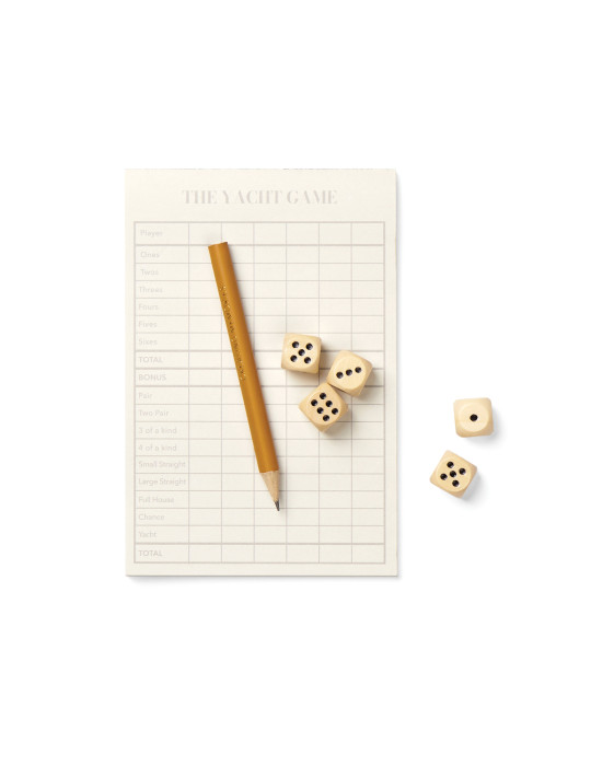 Coffret de trois jeux Vinga Coffee Yacht Ludo morpion personnalisable