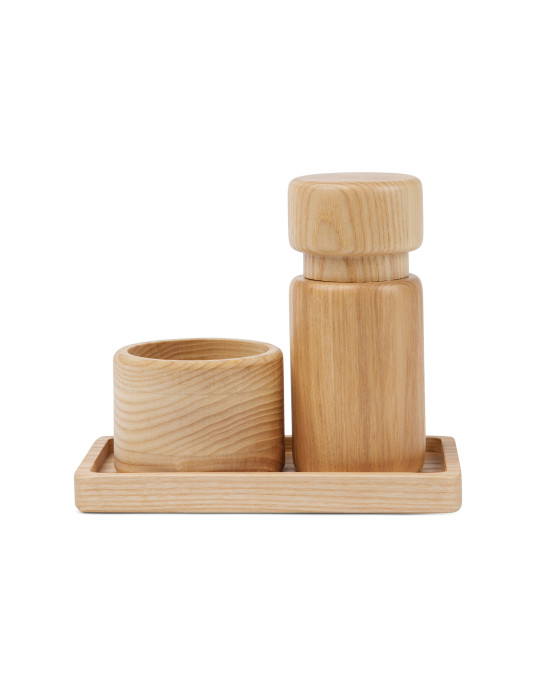 Set sel et poivre Vinga Retro en frêne FSC personnalisable