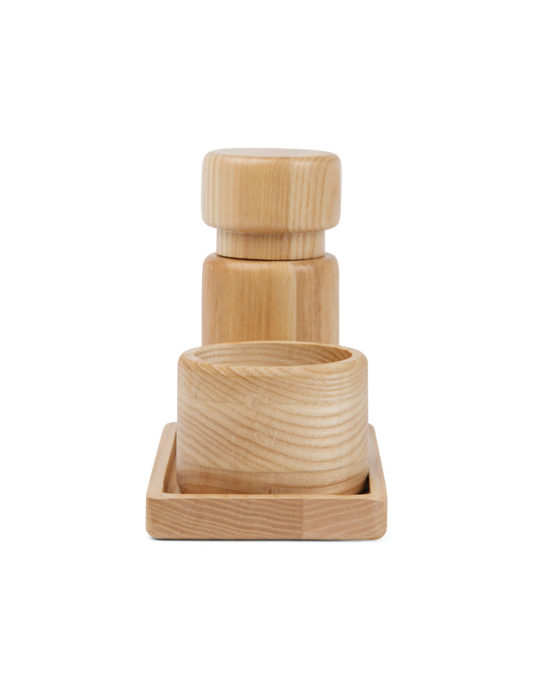 Set sel et poivre Vinga Retro en frêne FSC personnalisable