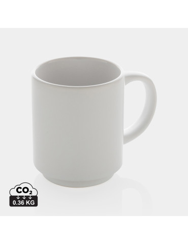 Mug empilable en céramique 180 ml personnalisable