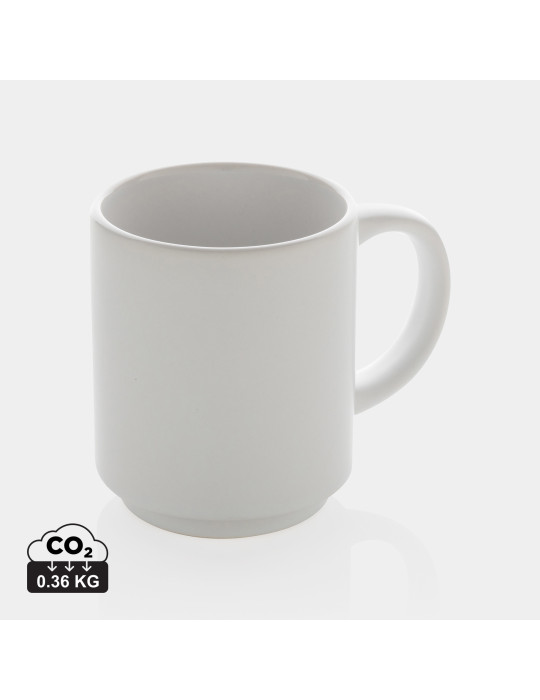 Mug empilable en céramique 180 ml personnalisable