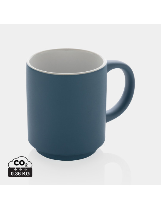 Mug empilable en céramique 180 ml personnalisable