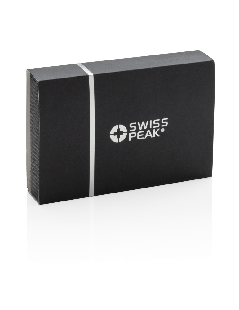 Porte-cartes Swiss Peak RFID en PU personnalisable