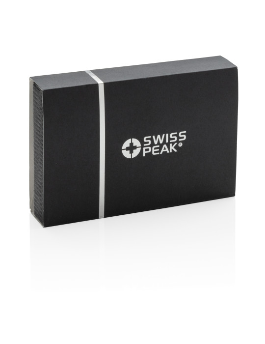 Porte-cartes Swiss Peak RFID en PU personnalisable