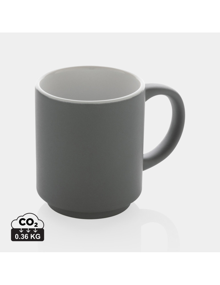 Mug empilable en céramique 180 ml personnalisable