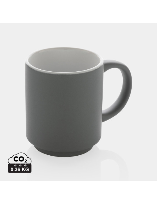 Mug empilable en céramique 180 ml personnalisable